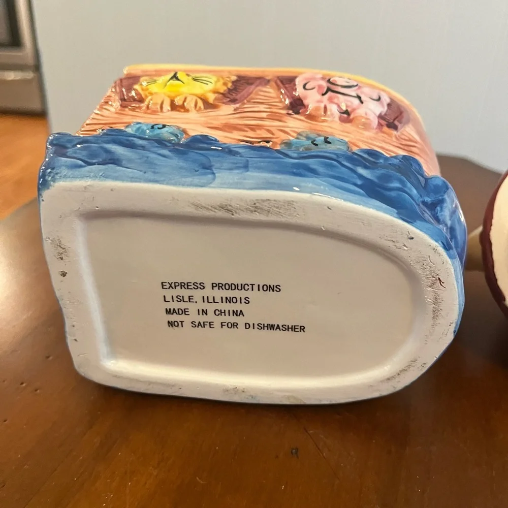𝅺EXPRESS Ceramic Cookie Candy Jar Biblical 9